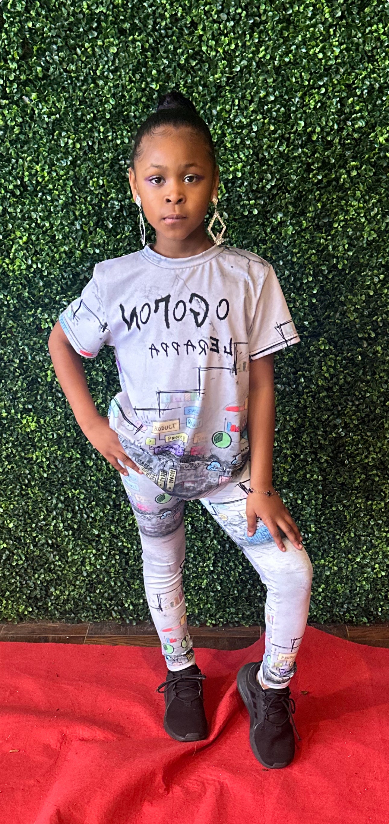 NoLoGo Graffiti inspired Youth Leggings