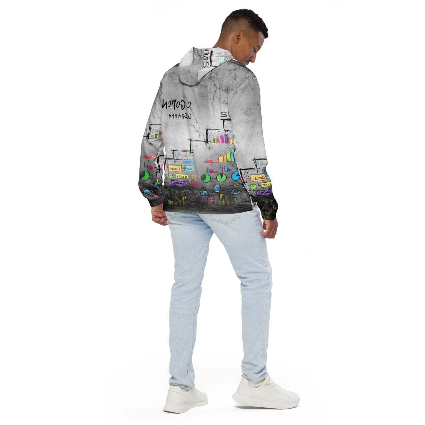 NoLoGo Graffiti art unisex windbreaker