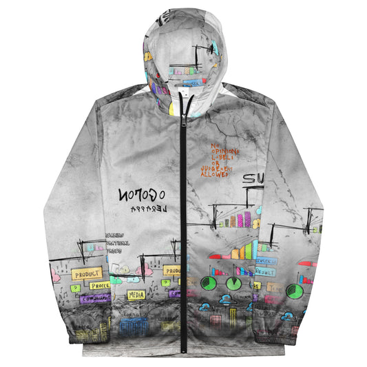 NoLoGo Graffiti art unisex windbreaker