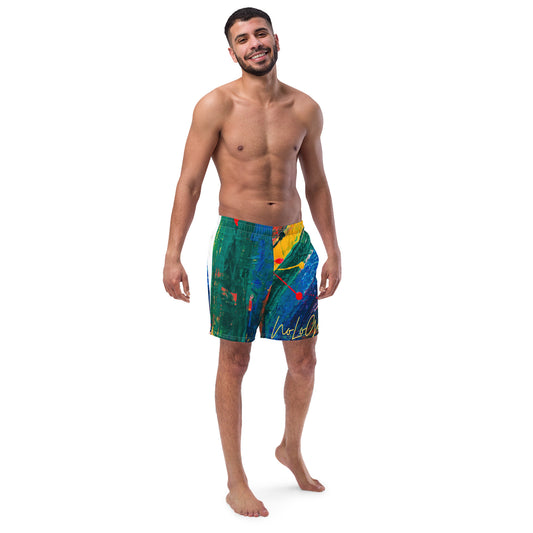 Love is Love men's swim trunks