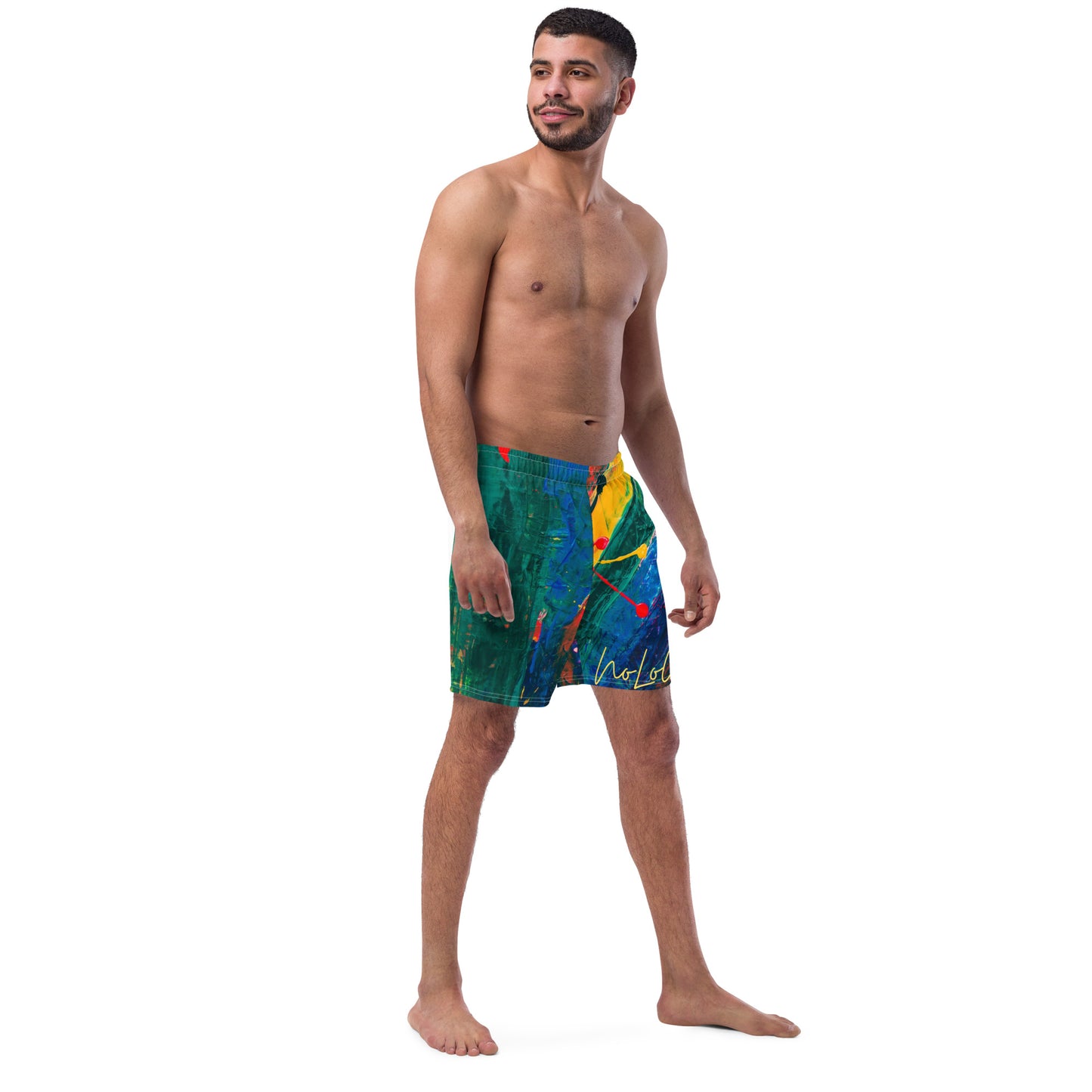 Love is Love men's swim trunks