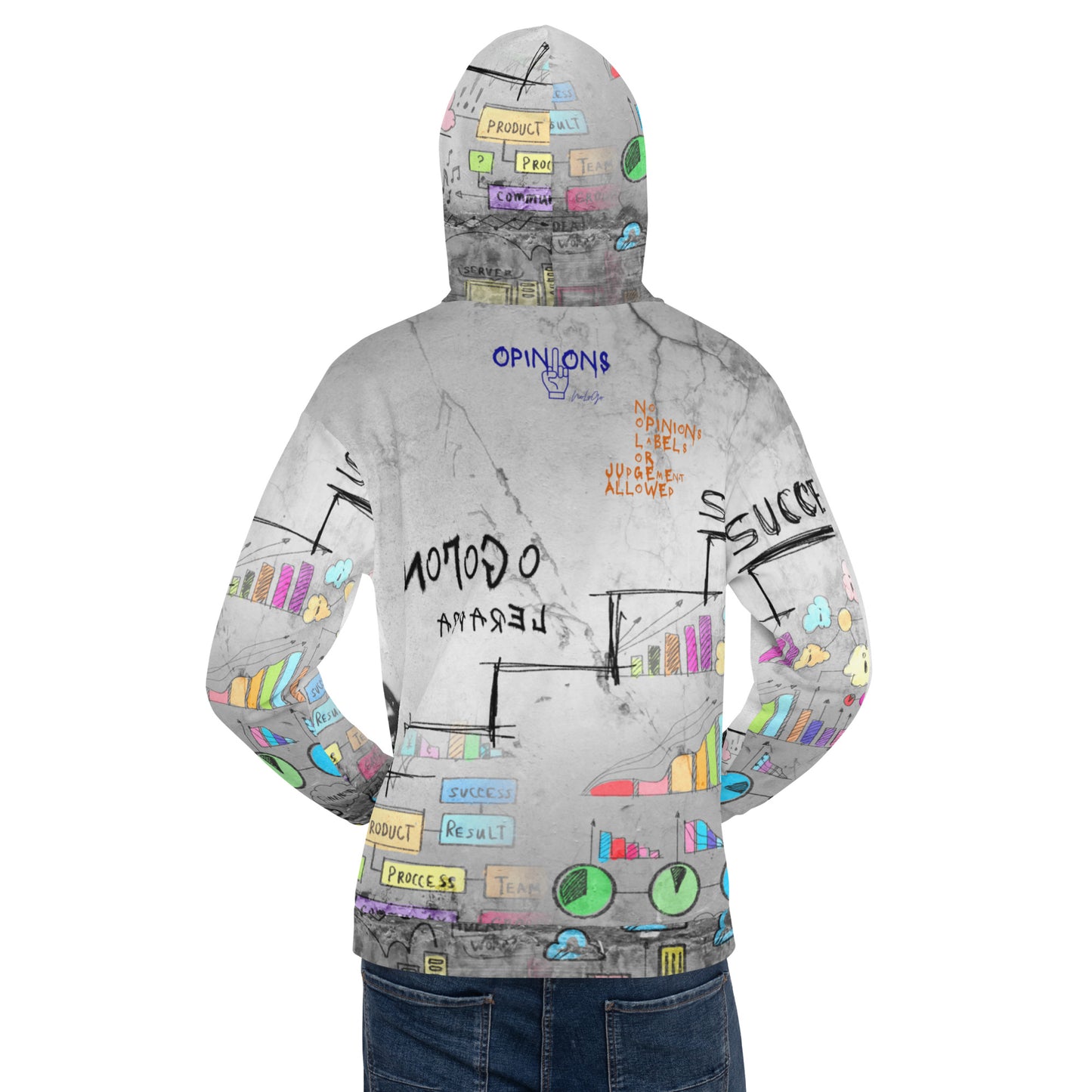 NoLoGo Graffiti art inspired unisex hoodie