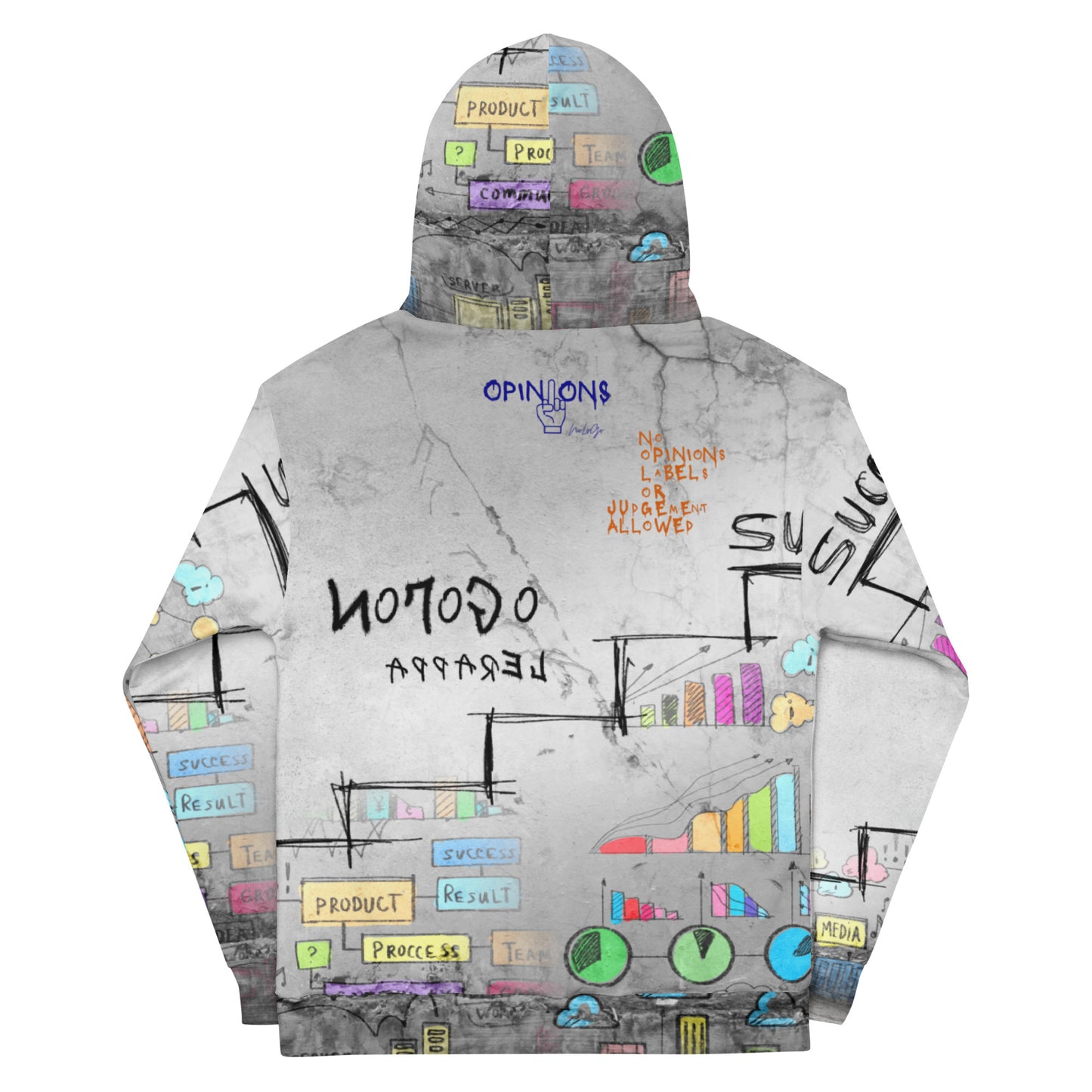 NoLoGo Graffiti art inspired unisex hoodie