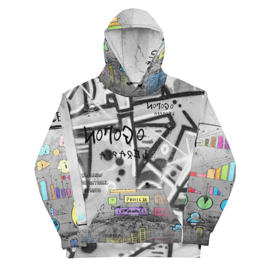 NoLoGo Graffiti art inspired unisex hoodie