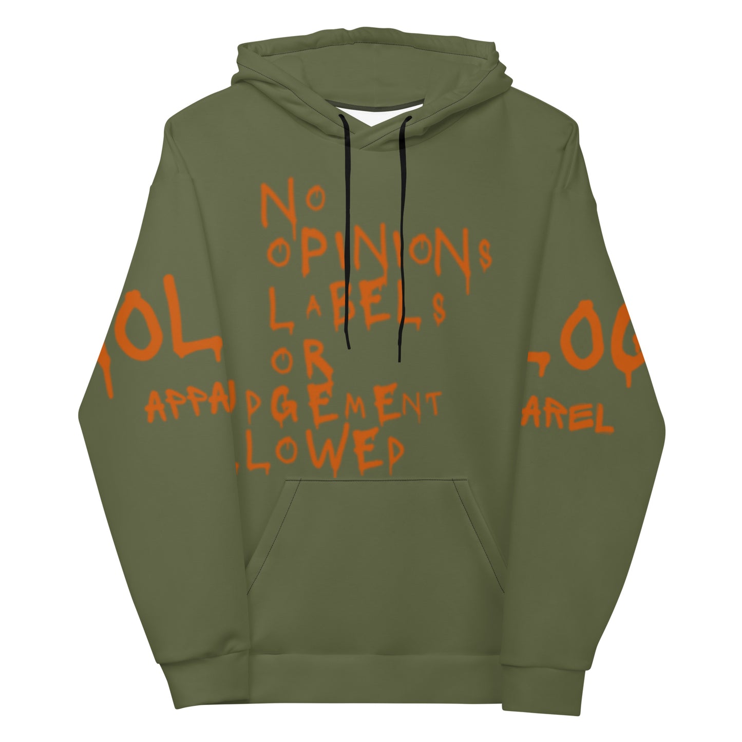 NoLoGo Graffiti print unisex hoodie