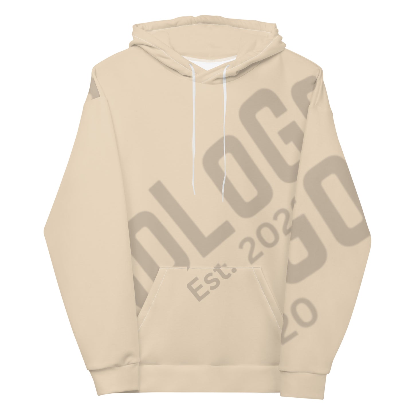 NoLoGo Est. 2020 all over print unisex hoodie