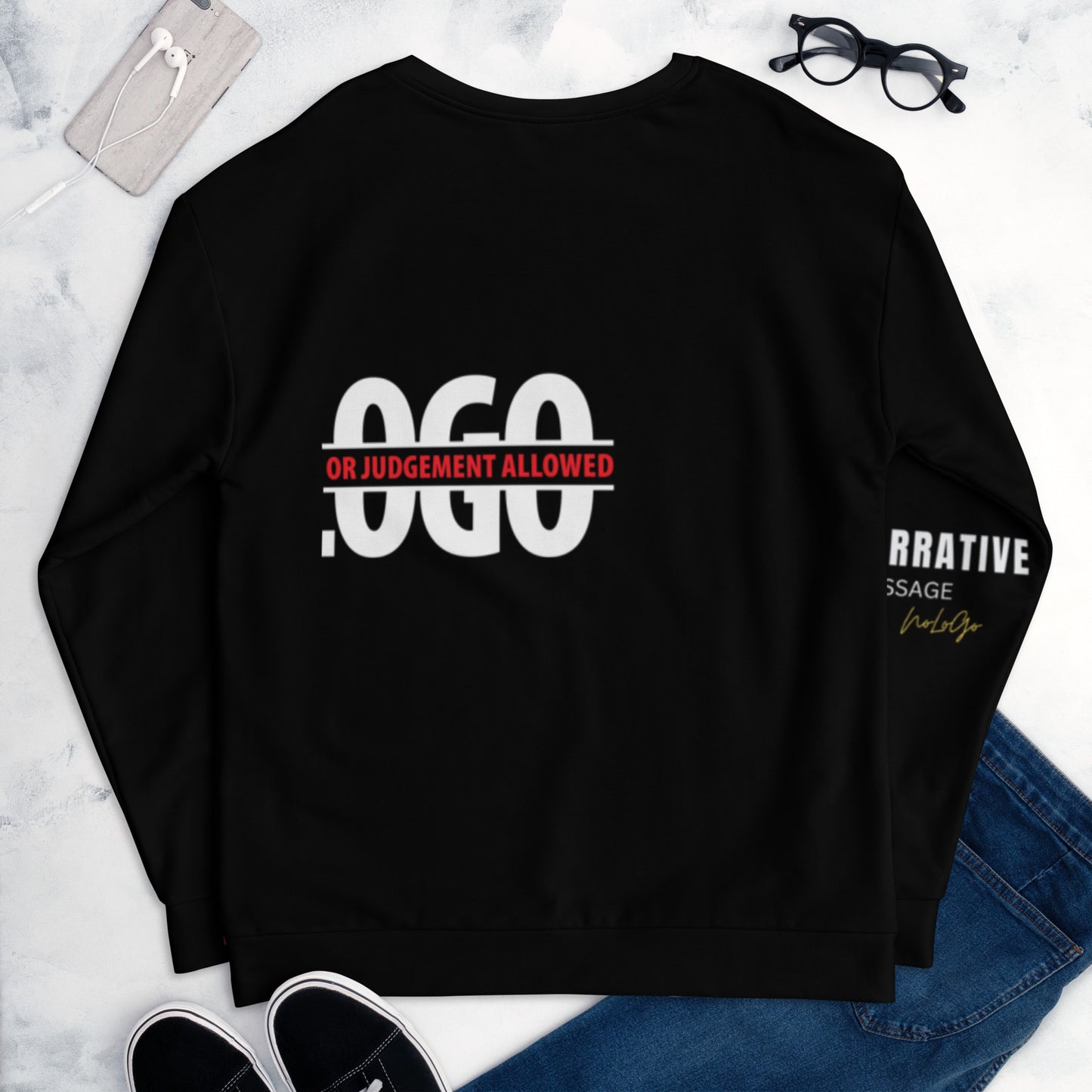 NoLoGo Apparel all over print unisex sweatshirt