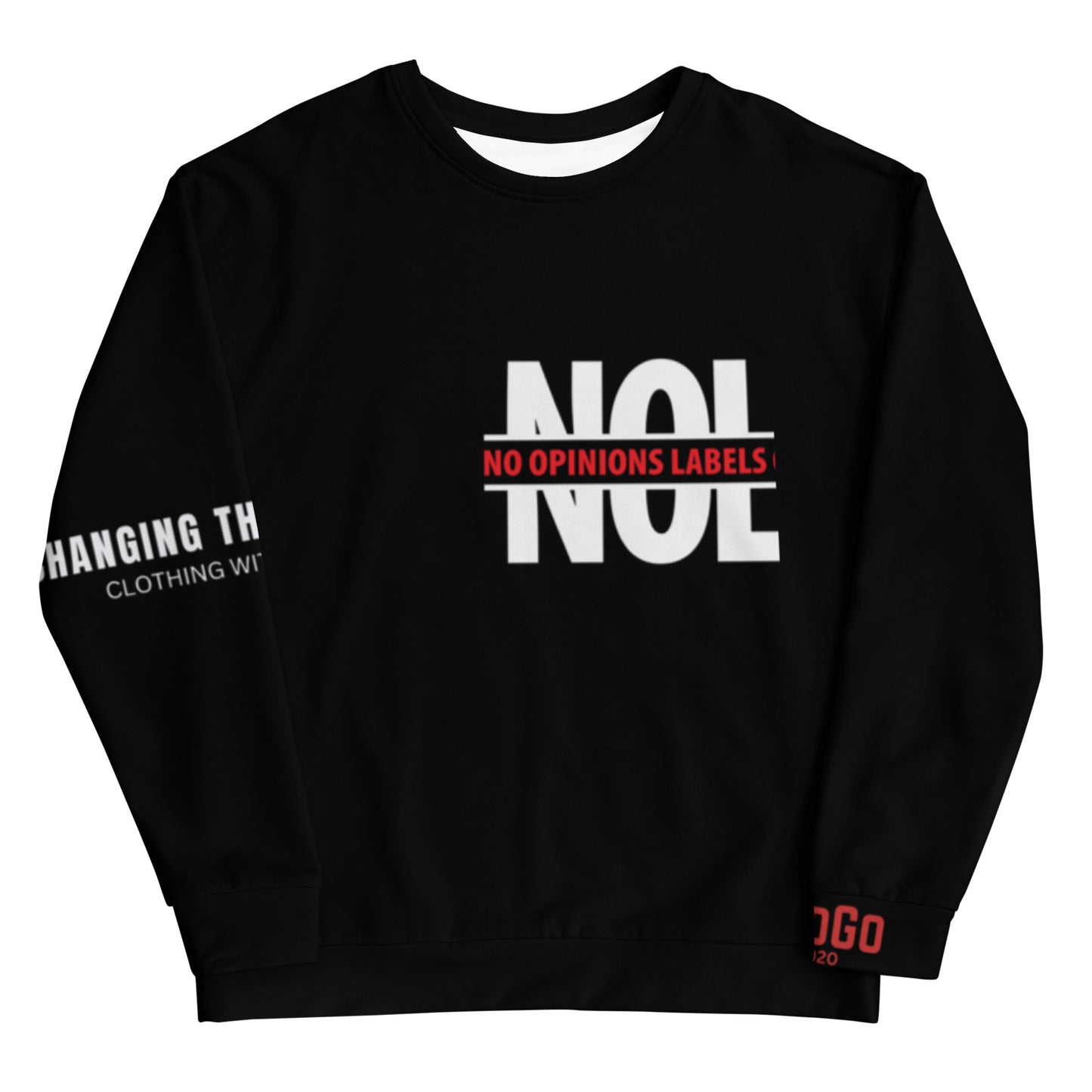 NoLoGo Apparel all over print unisex sweatshirt