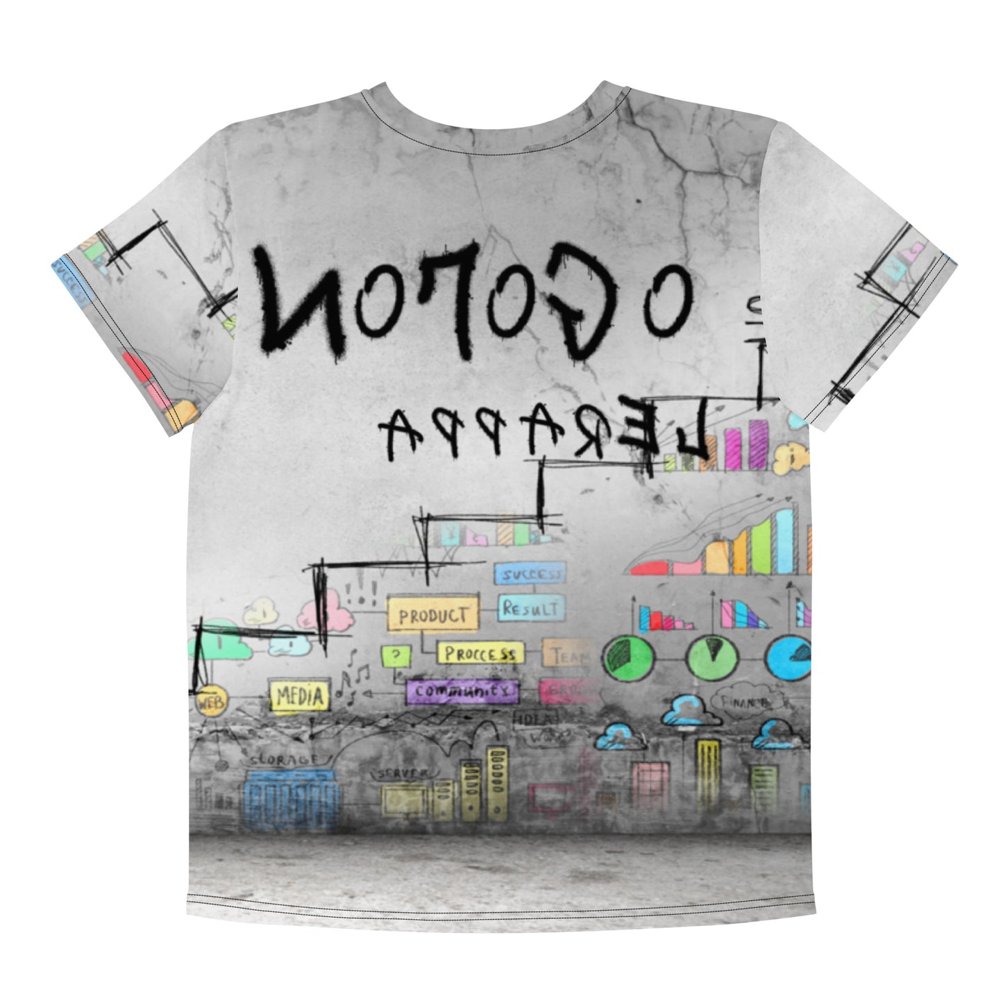 NoLoGo Graffiti inspired Youth crew neck t-shirt