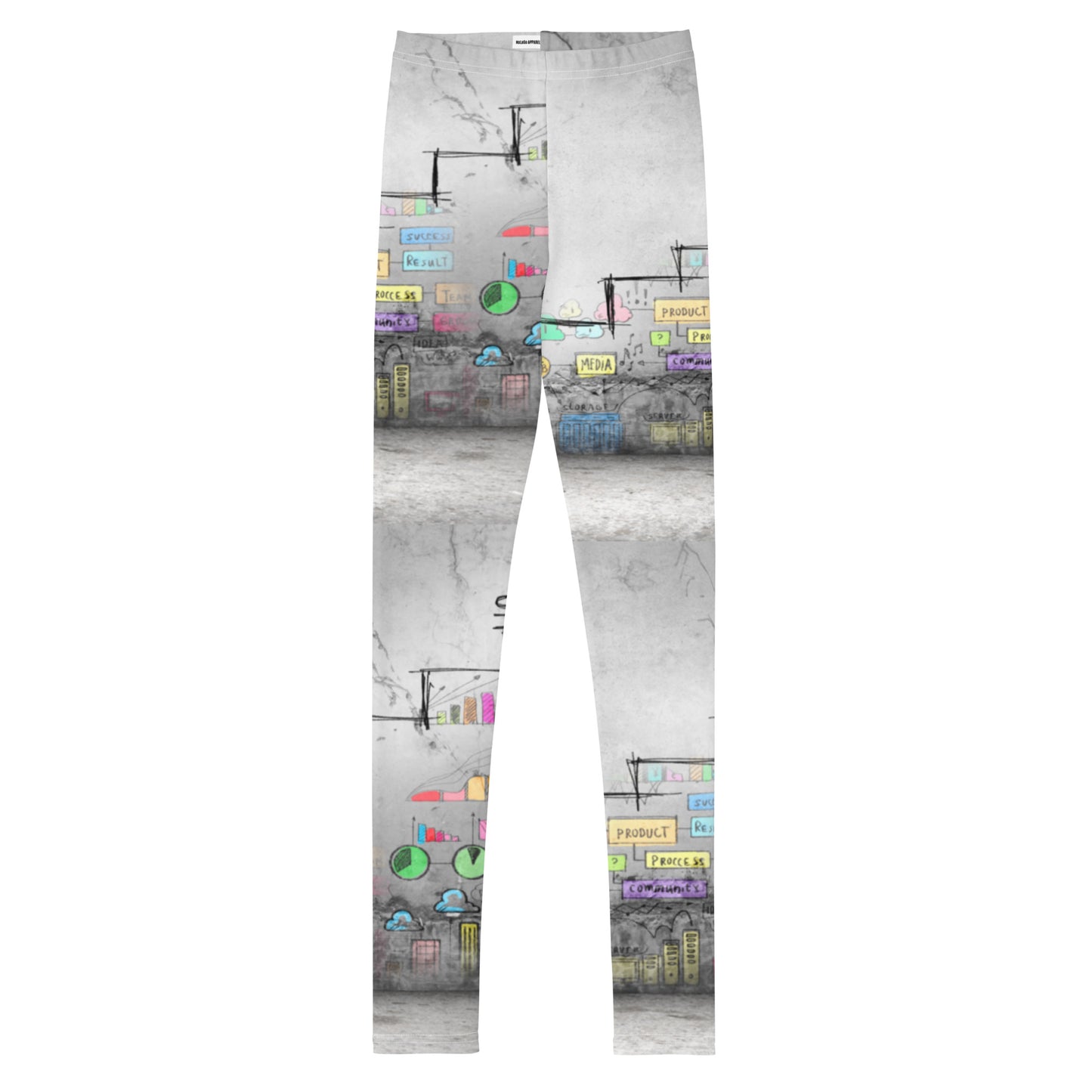 NoLoGo Graffiti inspired Youth Leggings