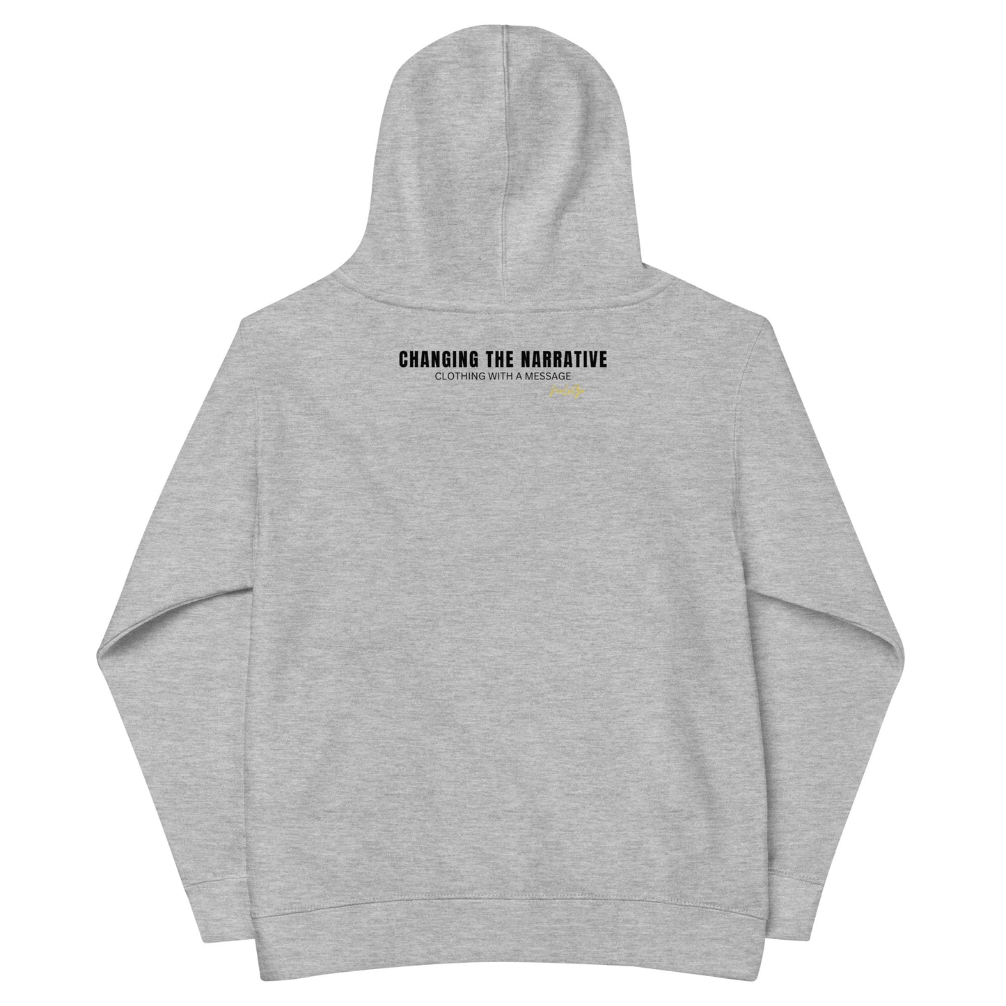 NoLoGo Est. 2020 embroidered youth fleece hoodie (white & red and grey & red)