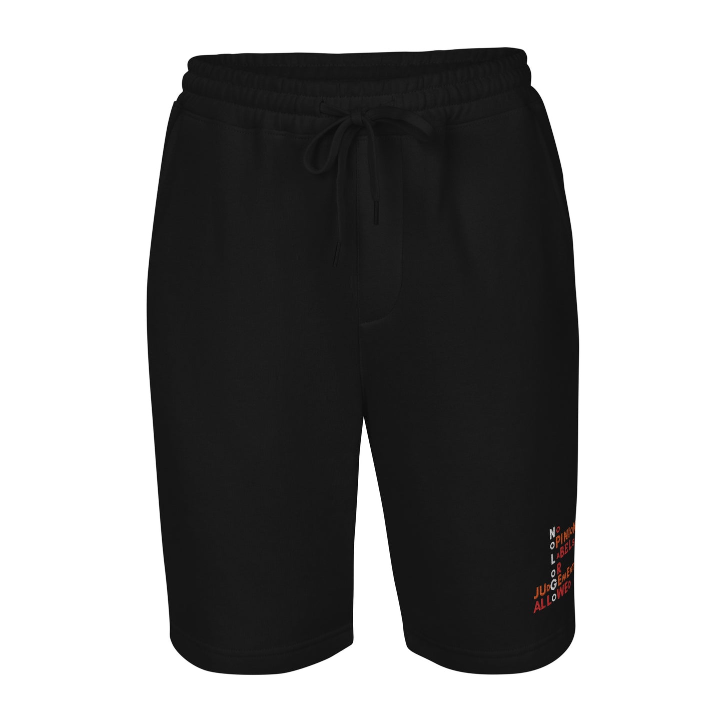 Mission Statement men's fleece shorts