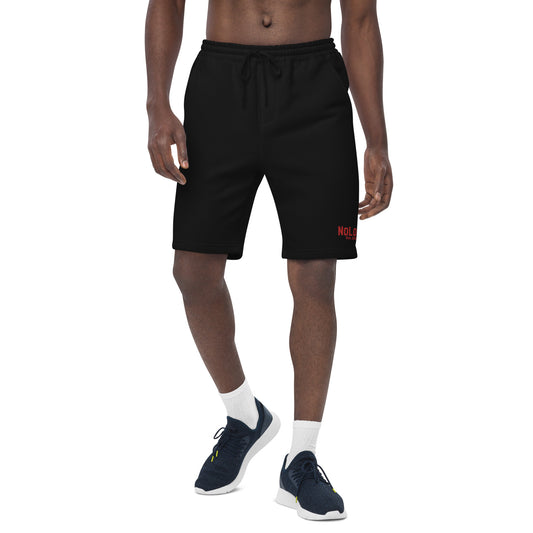 Est. 2020 men's fleece shorts (black & red and grey & red)