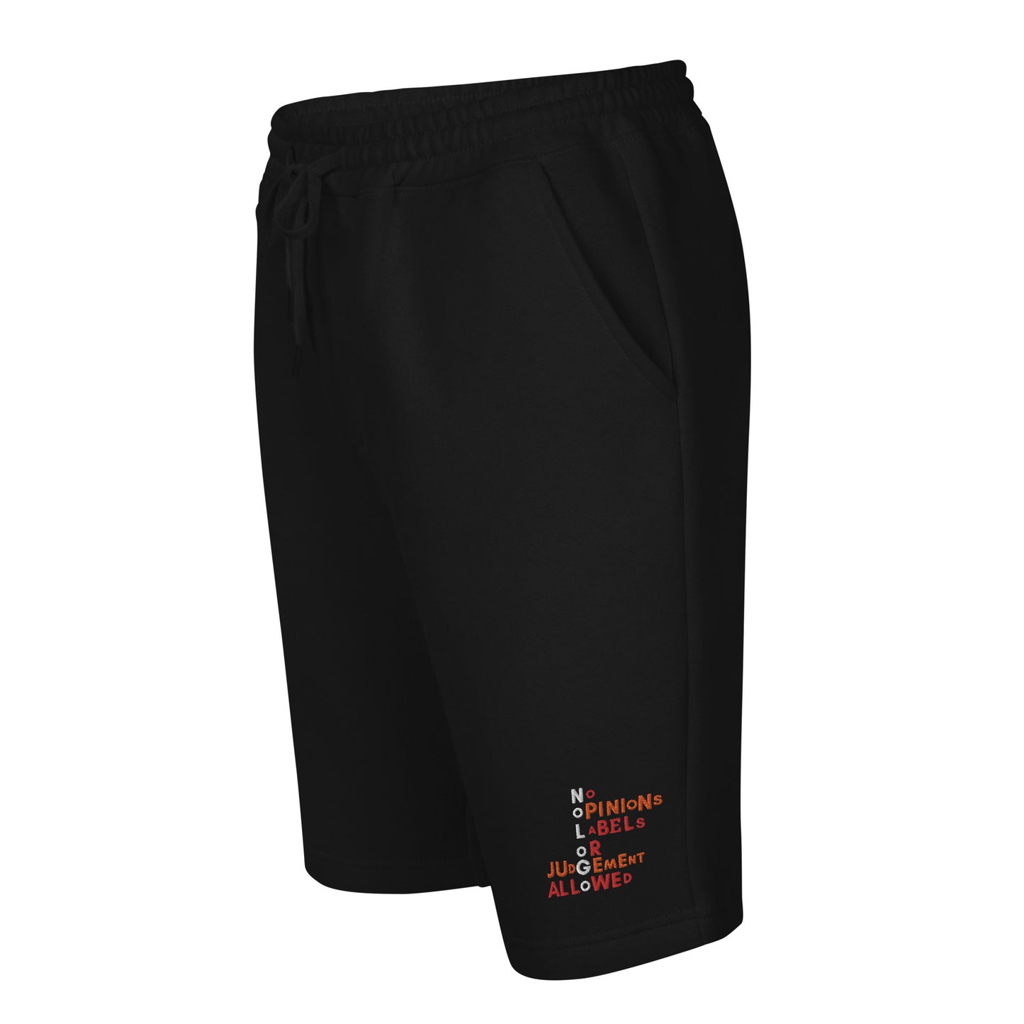 Mission Statement men's fleece shorts