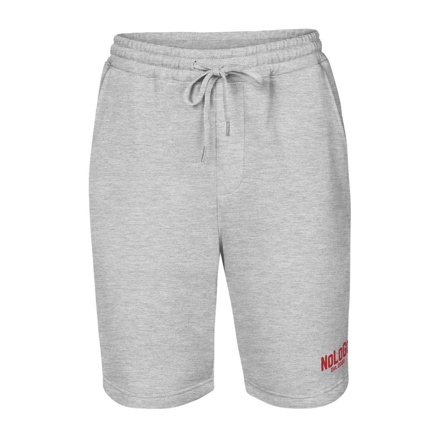 Est. 2020 men's fleece shorts (black & red and grey & red)