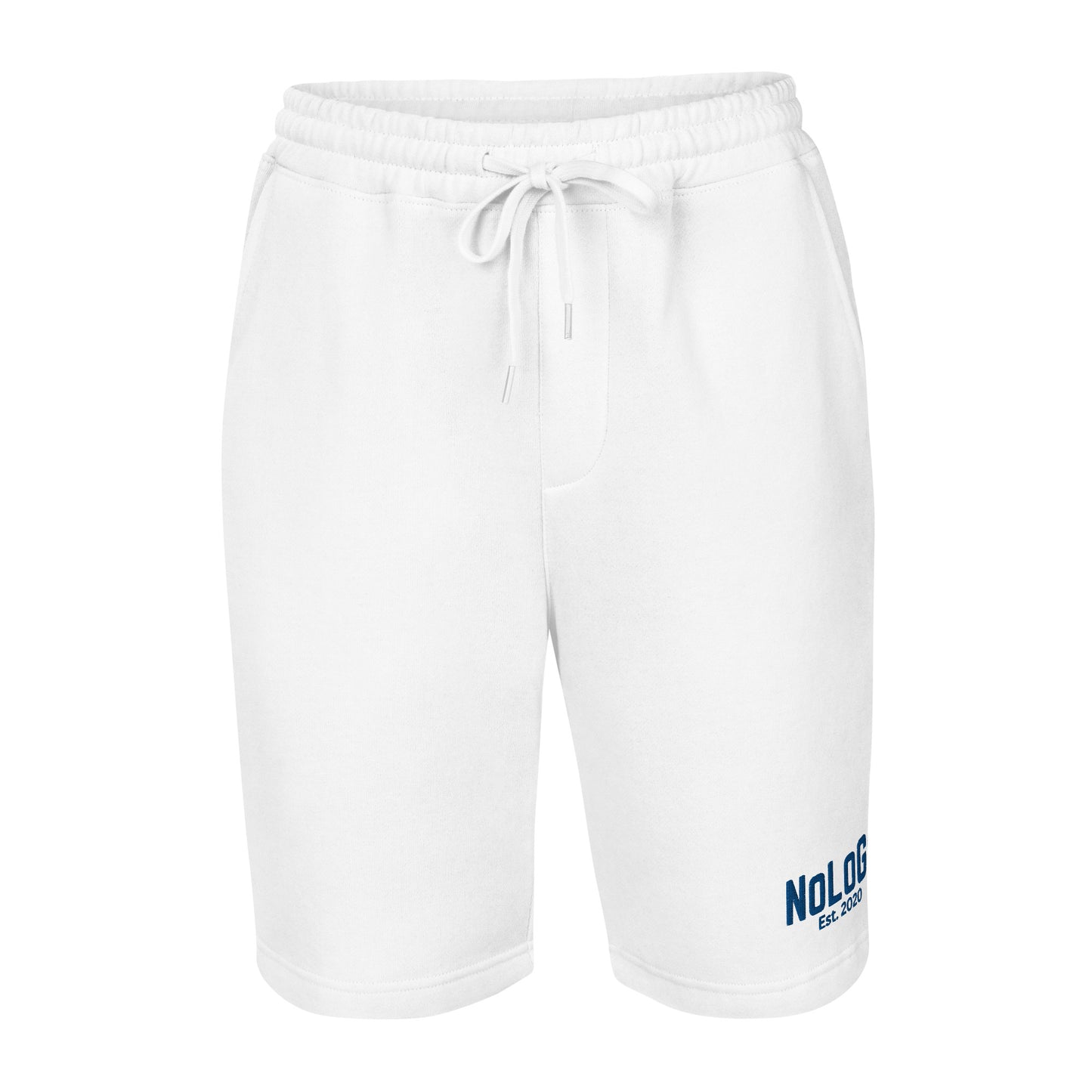 Est. 2020 men's fleece shorts (grey & blue, black & blue and white & blue)