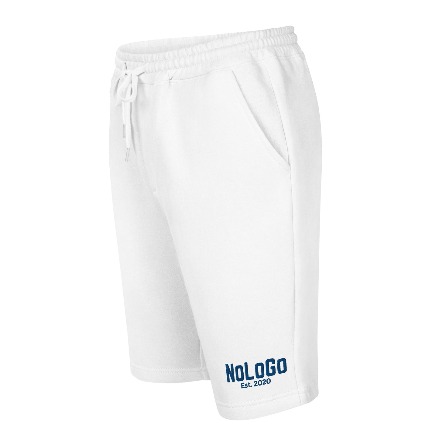 Est. 2020 men's fleece shorts (grey & blue, black & blue and white & blue)