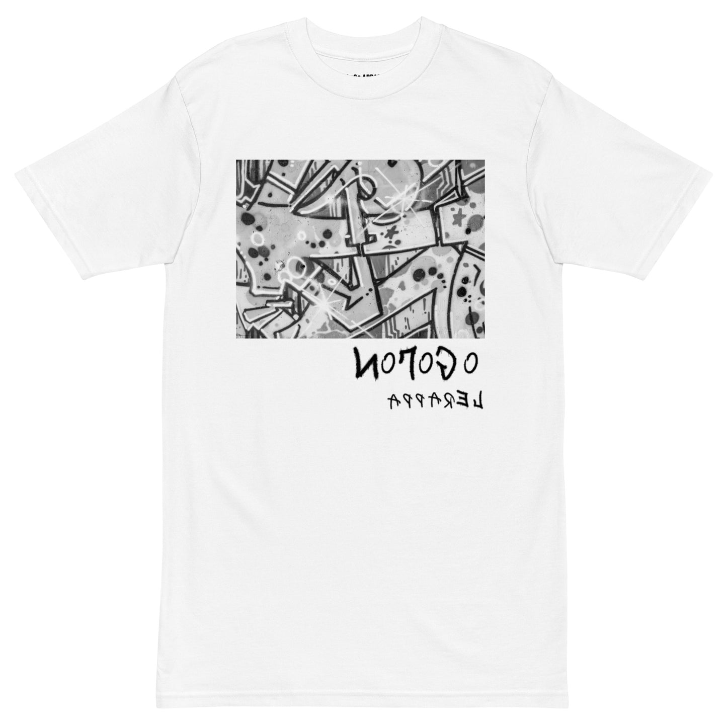 NoLoGo Graffiti art men’s premium heavyweight tee