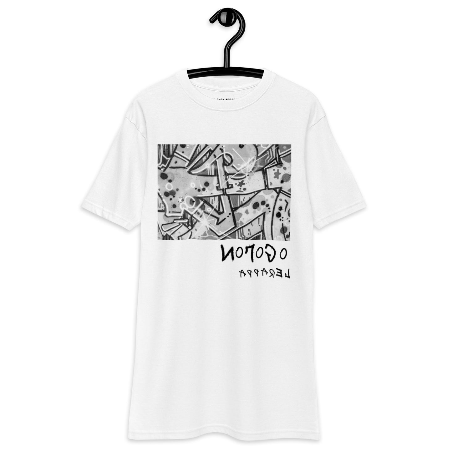 NoLoGo Graffiti art men’s premium heavyweight tee