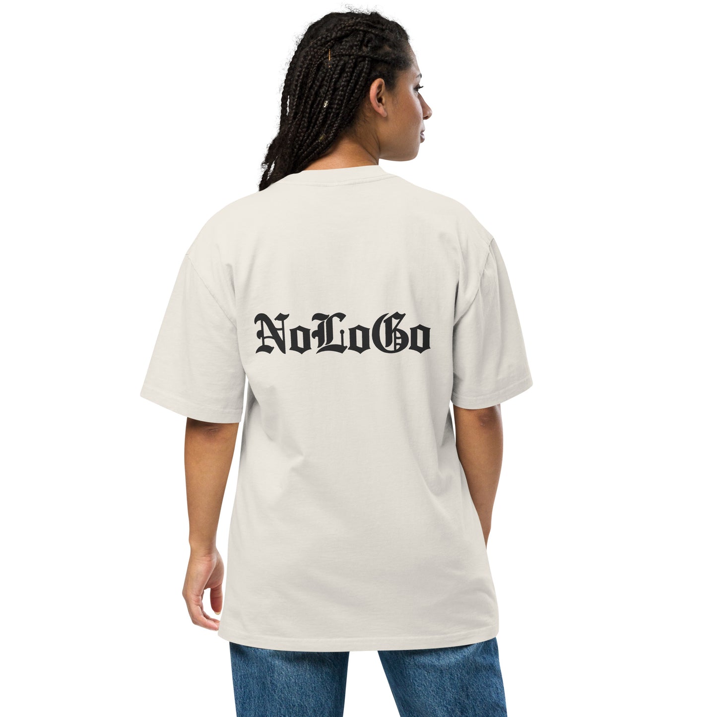 NoLoGo oversized faded t-shirt