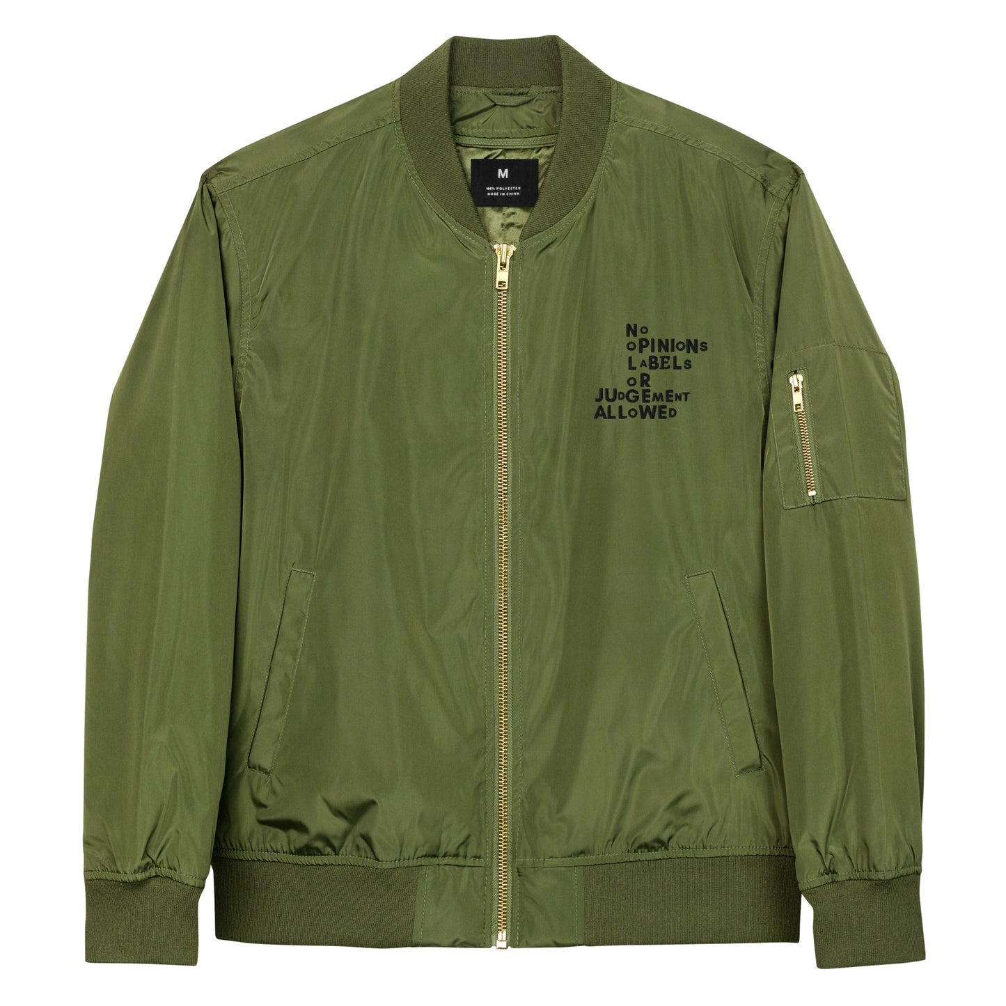 Mission Statement Premium recycled bomber jacket