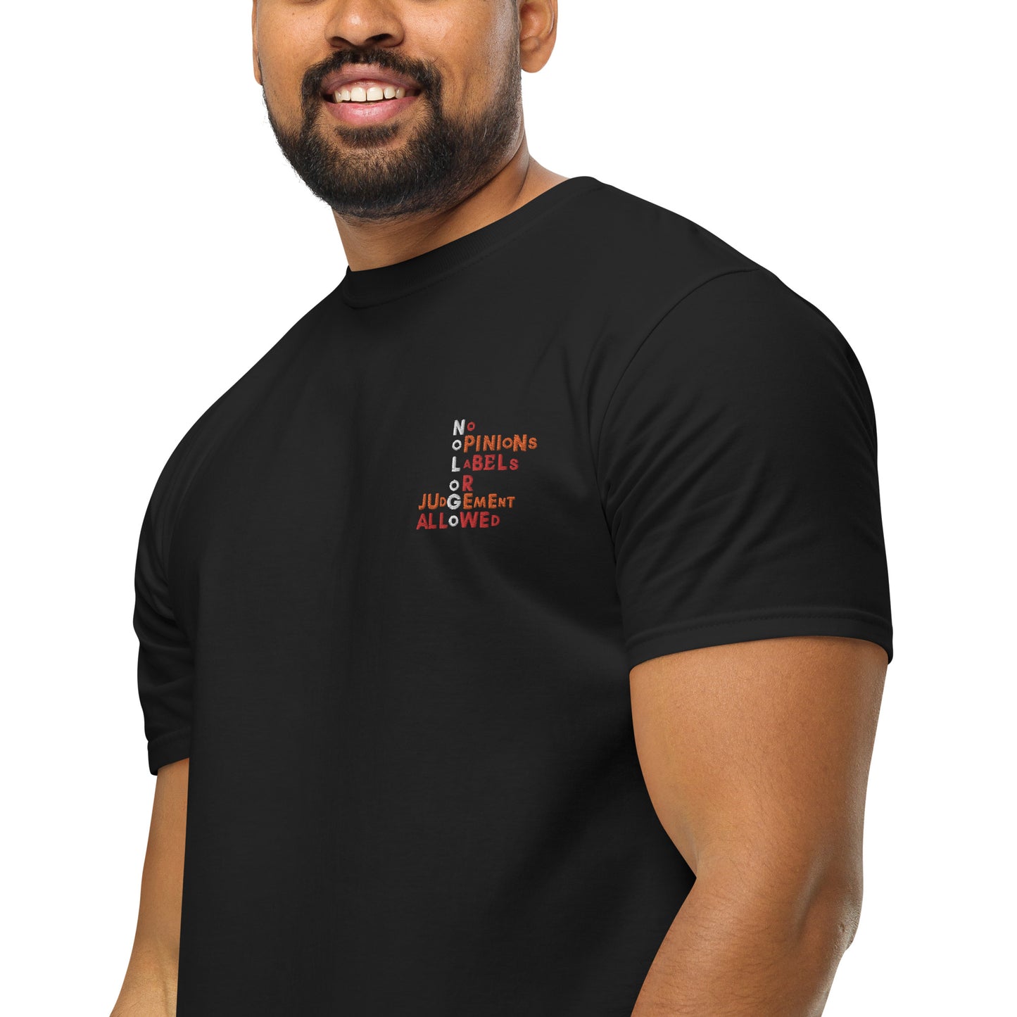 Embroidered "Mission Statement" Organic T-Shirt