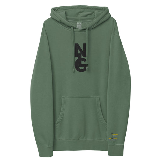 NLG Alpine green Unisex pigment-dyed hoodie