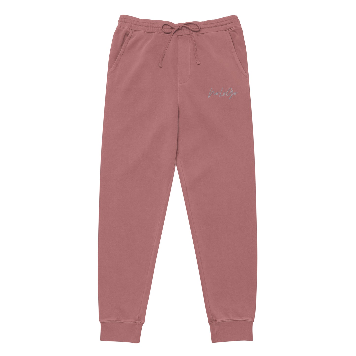 NoLoGo Signature unisex pigment maroon-dyed sweatpants