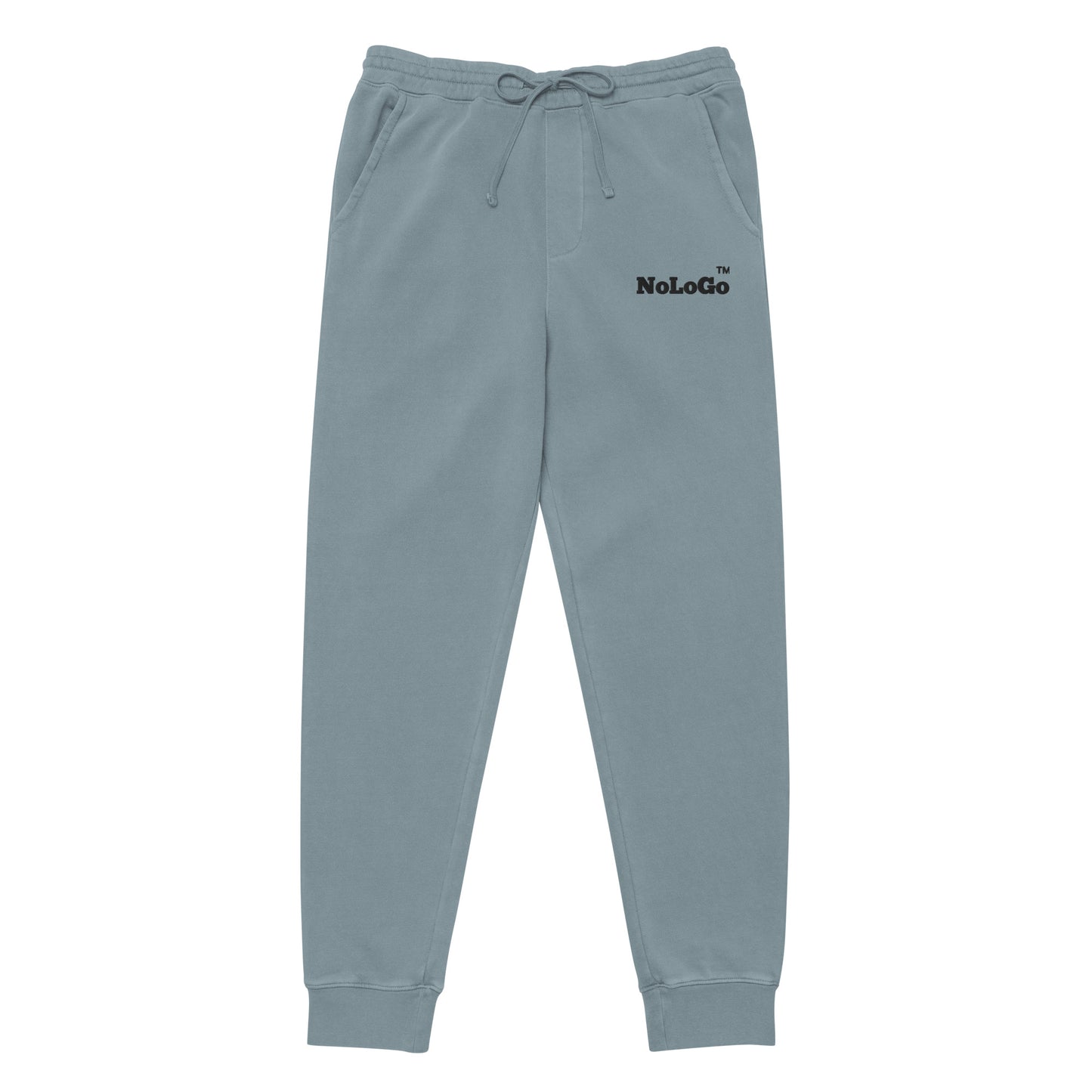 NoLoGo TM Slate Blue Unisex pigment-dyed sweatpants