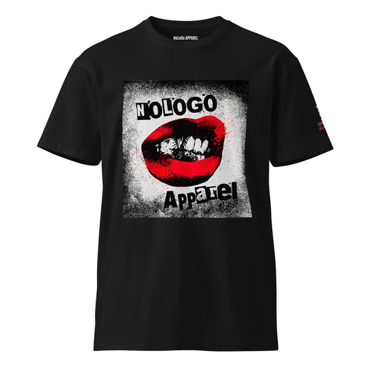 NoLoGo red lip unisex premium t-shirt