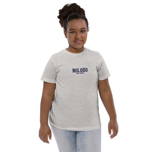 NoLoGo Est. 2020 embroidered youth jersey t-shirt