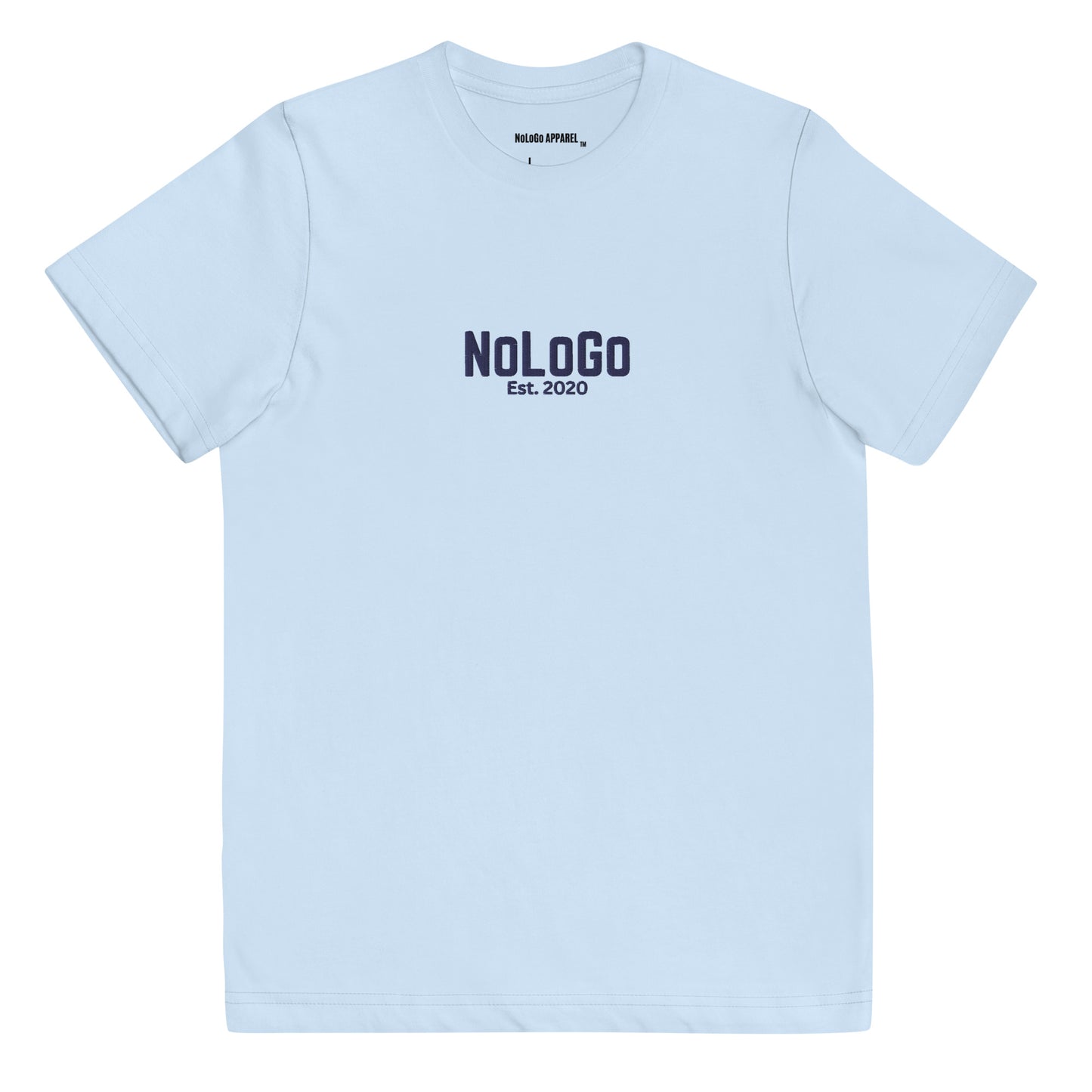 NoLoGo Est. 2020 embroidered youth jersey t-shirt