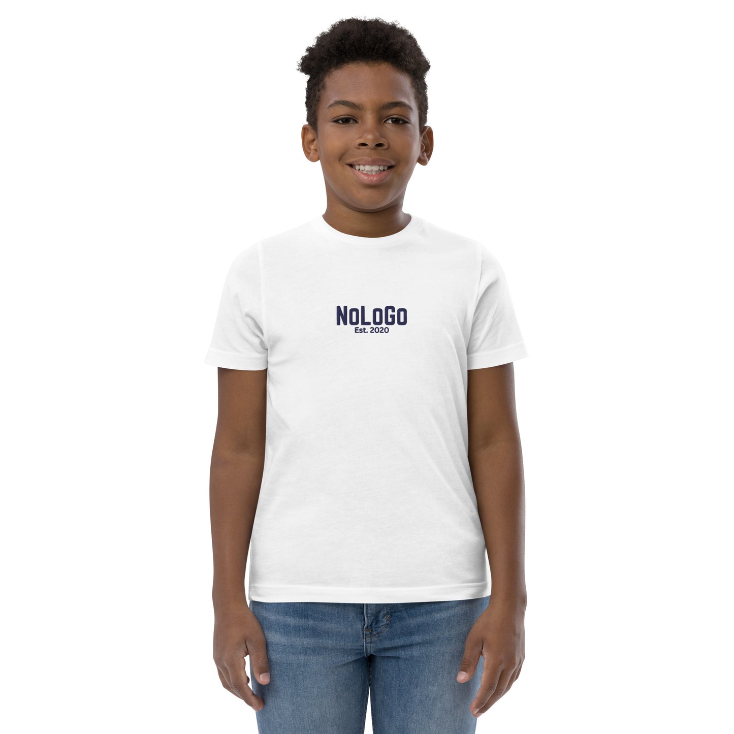 NoLoGo Est. 2020 embroidered youth jersey t-shirt