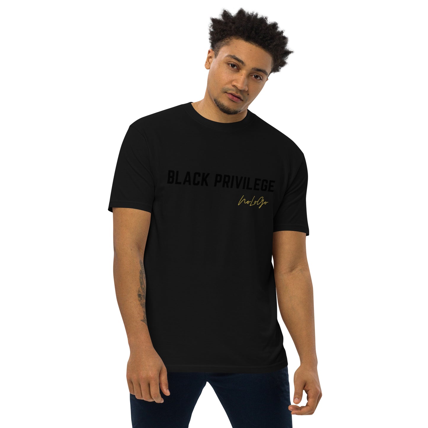 Black Privilege DGT men’s premium heavyweight tee