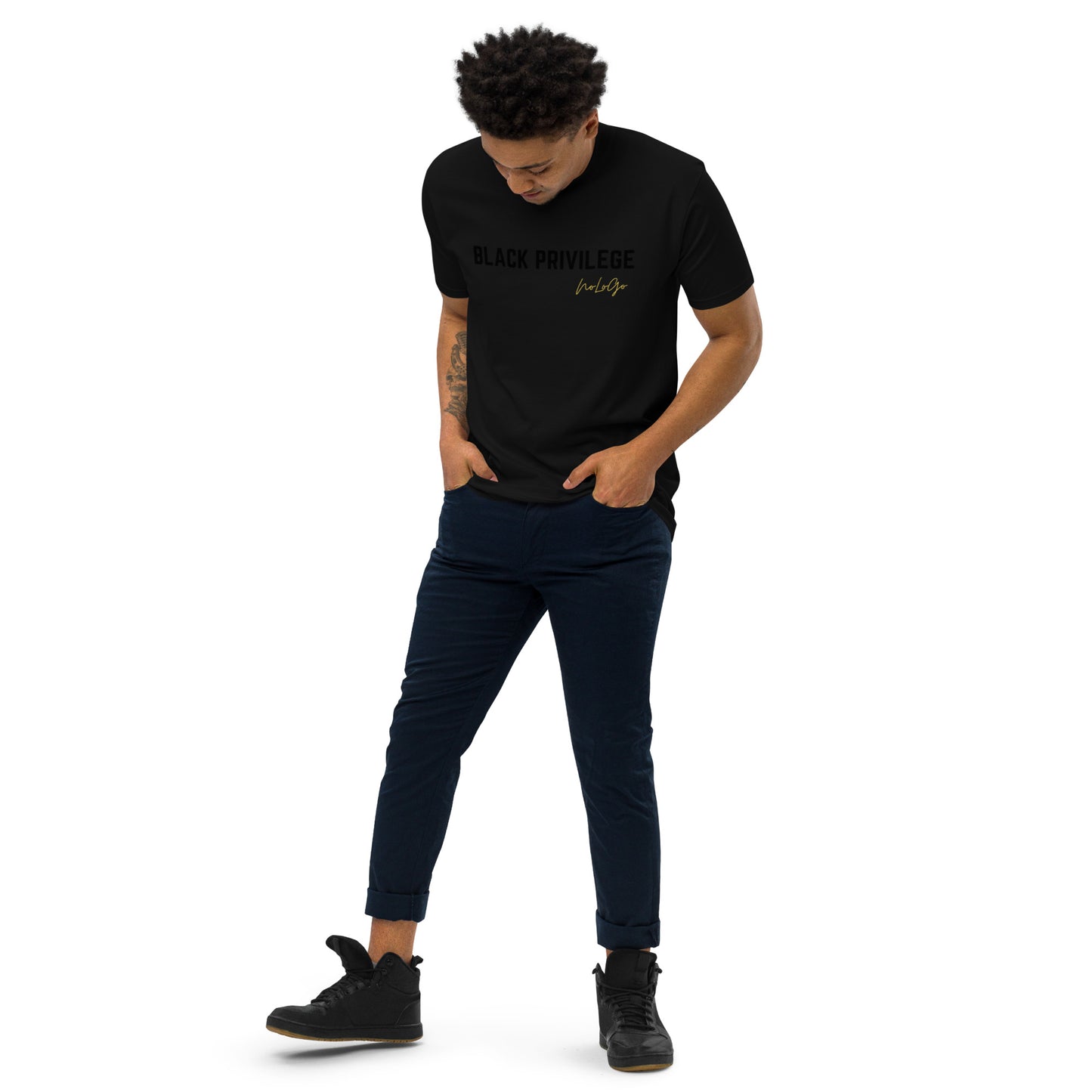 Black Privilege DGT men’s premium heavyweight tee