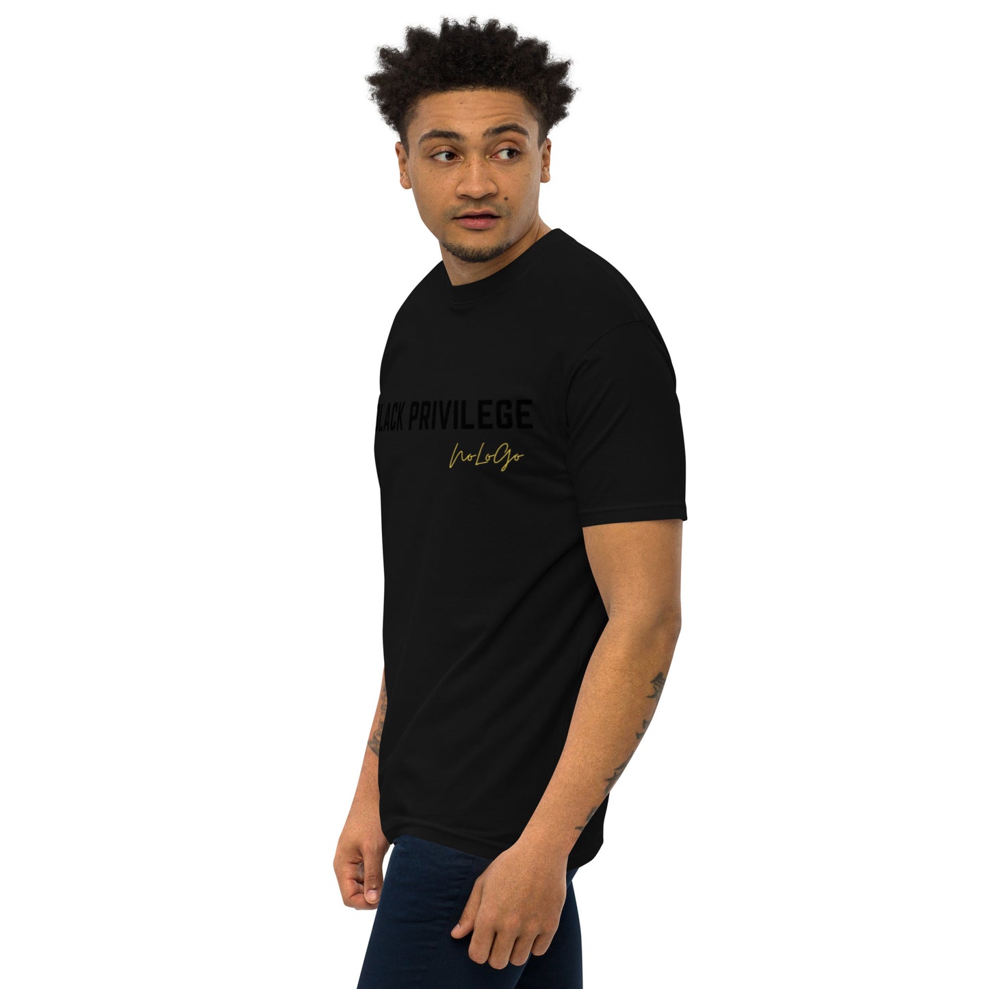 Black Privilege DGT men’s premium heavyweight tee