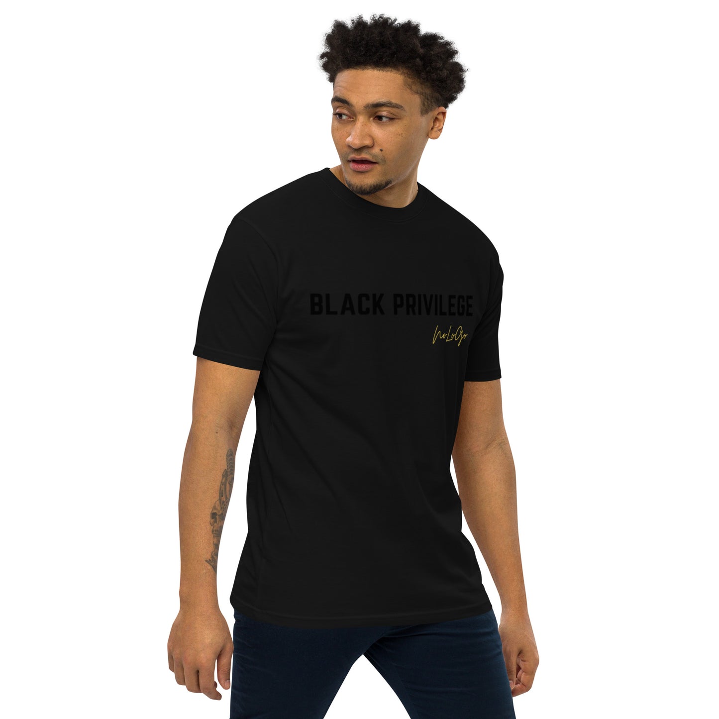 Black Privilege DGT men’s premium heavyweight tee