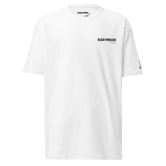 Black Privilege men’s embroidered premium heavyweight tee