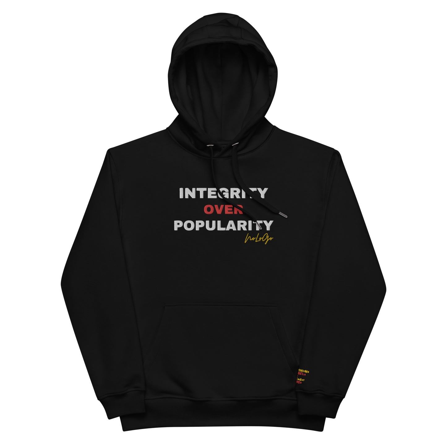 I.O.P embroidered premium eco hoodie