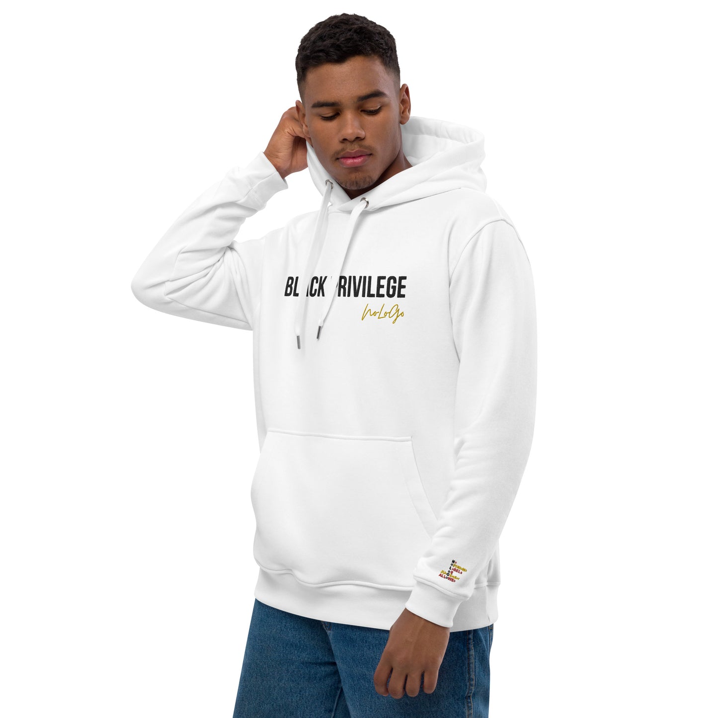 Black Privilege premium eco hoodie