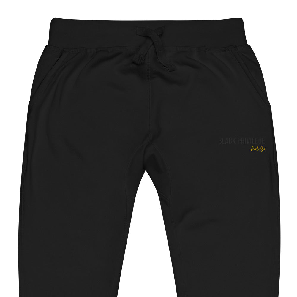 Black Privilege unisex fleece sweatpants