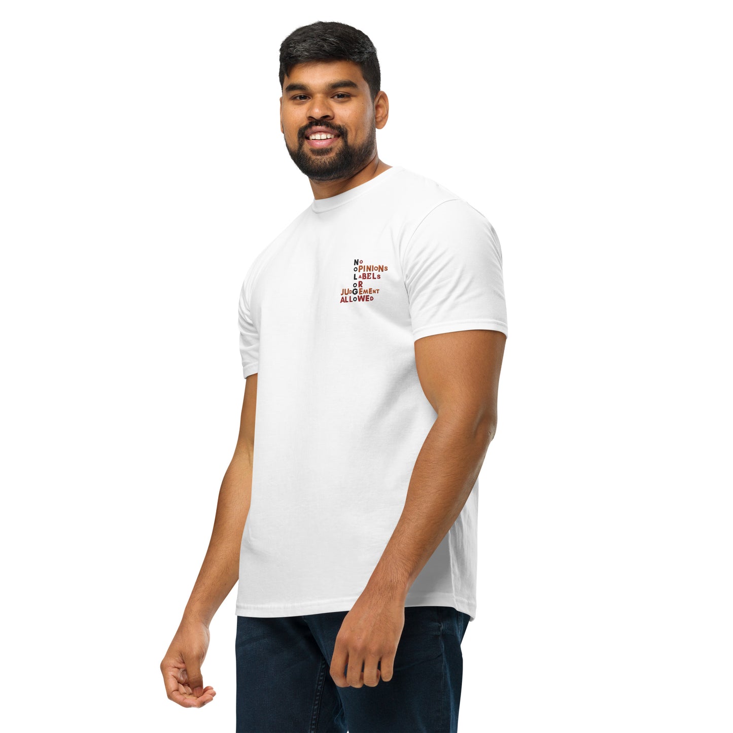 Embroidered "Mission Statement" Organic T-Shirt